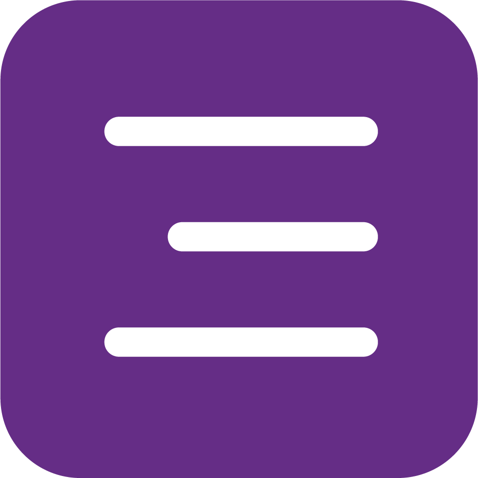 Icono de menu color gris.